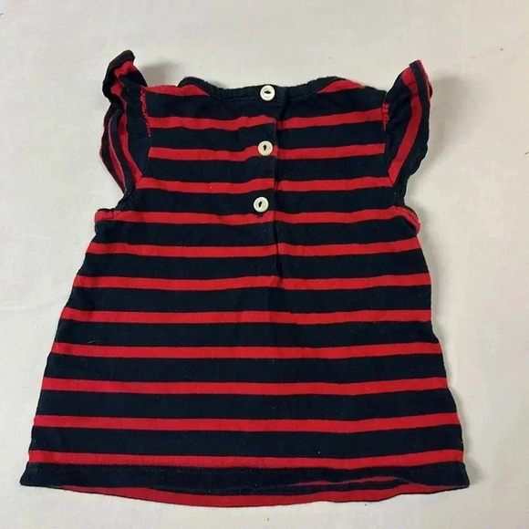 Ralph Lauren - striped tank top with ruffle cap sleeves. Size 3 months - Picture 3 of 3